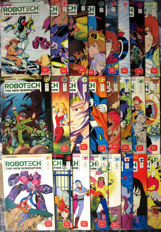 ROBOTECH: THE NEW GENERATION #1-24 (1985) short one issue, nice VG-F/better