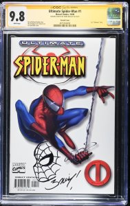 Ultimate Spider-man (2000) # 1 (CGC 9.8 SS) Signed Mark Barley * Variant