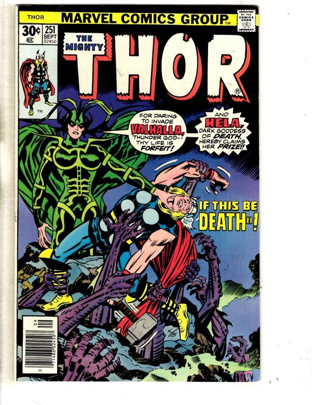 8 Mighty Thor Marvel Comics # 248 249 250 251 252 253 255 256 Loki Odin RH4