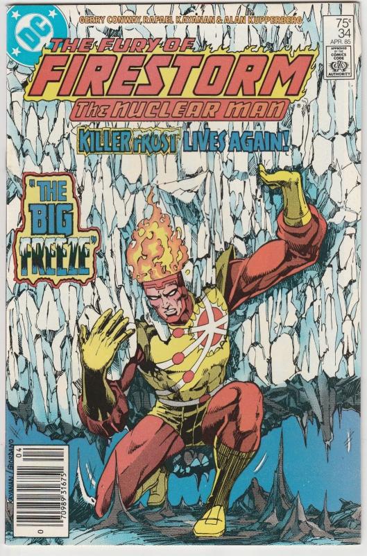 5 The Fury of Firestorm DC Comic Books # 34 36 37 38 39 Killer Frost Conway TW45
