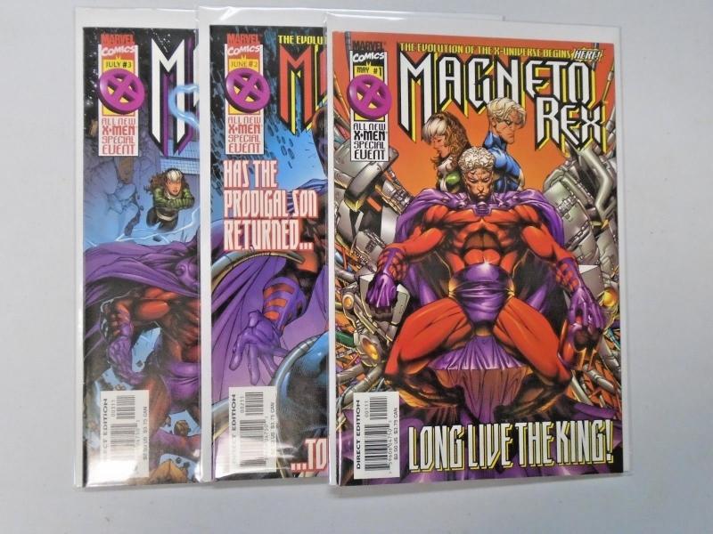 Magneto Rex set #1 to #3 3 books 8.0 VF (1999)