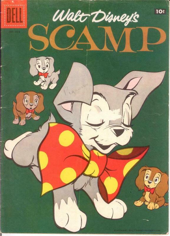 SCAMP (1956-1961 DELL) F.C. 833 VG DISNEY COMICS BOOK