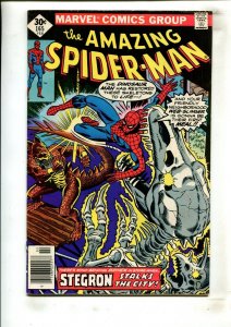 AMAZING SPIDER-MAN #165 (5.0/5.5) NEWSSTAND, STEGRON!! 1977