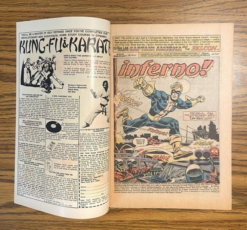 Captain America #182 (9.4 NM) Steve Ditko Marvel Value Stamp  (1975)