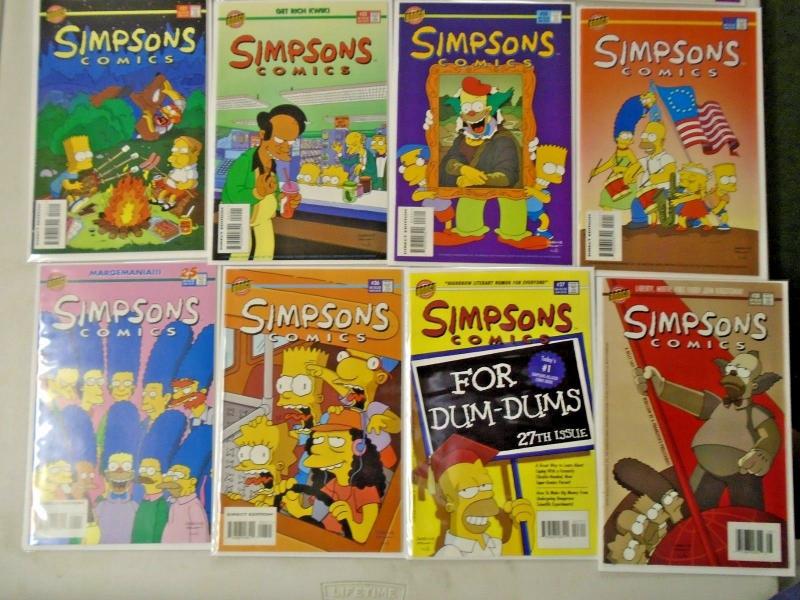 Simpsons Comics Lot From:#1-49, 44 Different, 6.0 FN (1993-2000)