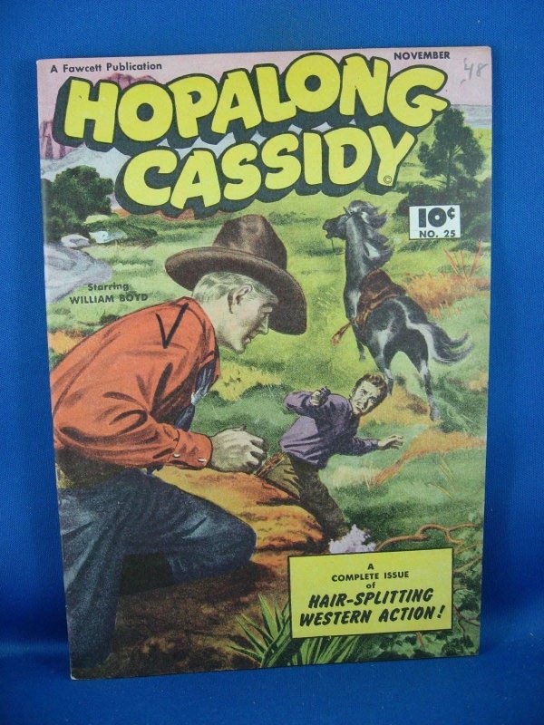 Hopalong Cassidy #25 (Nov 1948, Fawcett) VF+