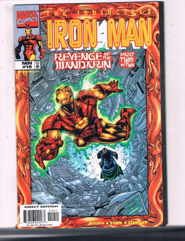 The Invincible Iron Man #10 VF Marvel Comics Comic Book Busiek 1998 DE16