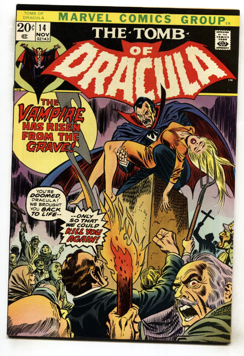 Tomb Of Dracula 14 1973 Horror Marvel Comic Book Nm Comic Books Bronze Age Marvel 