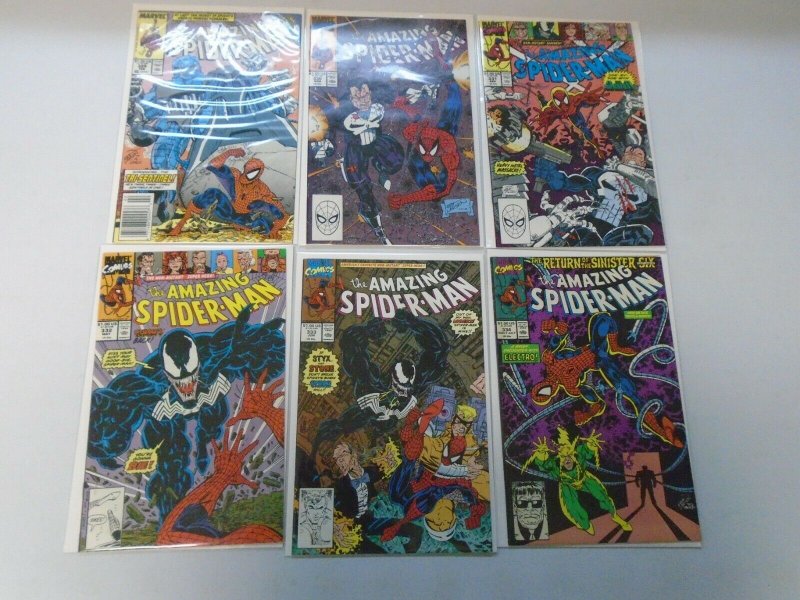 Amazing Spider-Man lot 18 different from #329-350 avg 8.0 VG (1990-91)