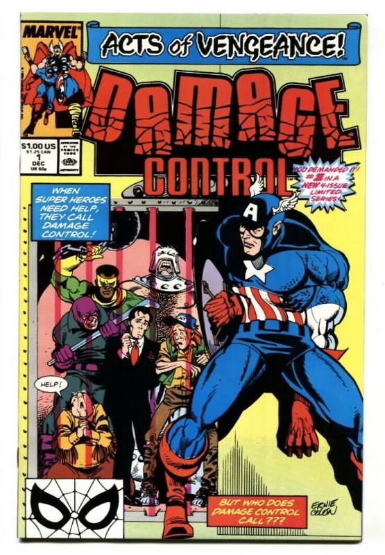 Damage Control #1 1989 comic book Marvel - Captain America NM-