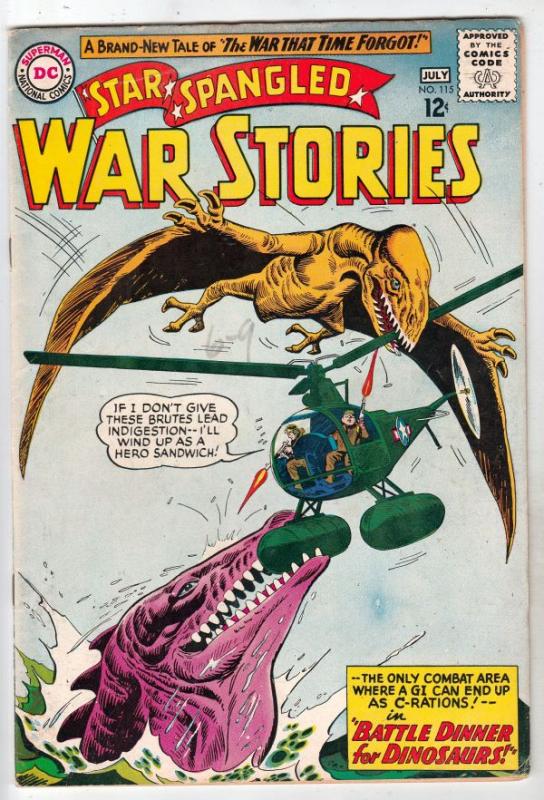 Star Spangled War Stories #115 (Jul-64) FN/VF+ High-Grade War That Time Forgo...