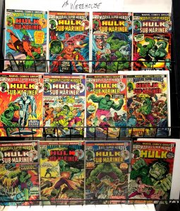 MARVEL SUPER HEROES 42-105 (36 diff) bronze age reprints of silver age HULK