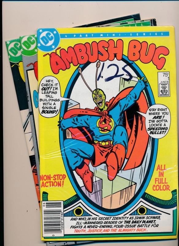 DC Comics MIXED LOT AMBUSH BUG #1,#3,#4 FINE/VERY FINE (HX767)