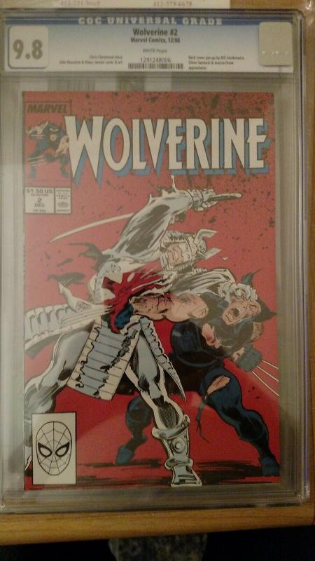 Wolverine #2 (Dec 1988, Marvel) CGC 9.8