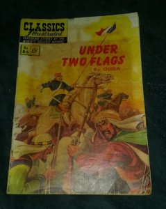 CLASSICS ILLUSTRATED 86 HRN 87! G/VG 3.0! 1st printing EDITION! UNDER TWO FLAGS!