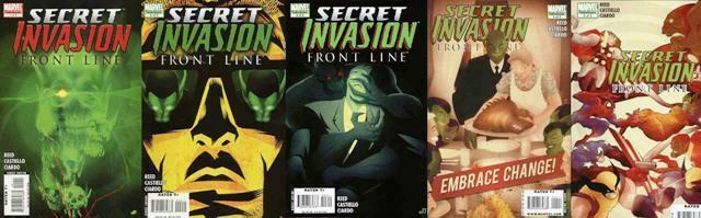 SECRET INVASION FRONTLINE 2008 1-5  COMPLETE COMICS BOOK