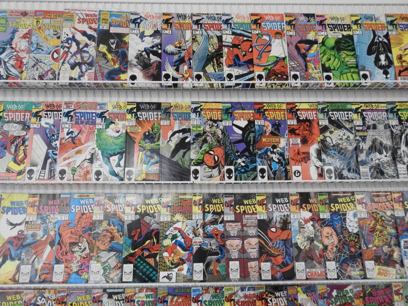 Complete Set Web of Spider-Man #1-129 + Annuals #1-10!! Avg FN/VF Condition!