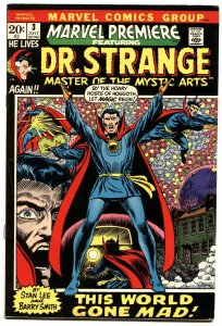 MARVEL PREMIERE #3-1972-FIRST DOCTOR STRANGE IN TITLE-GREAT COVER