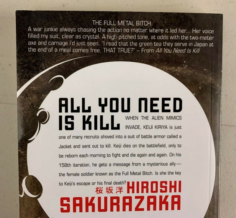 All You Need Is Kill Novel 2009 Paperback Hiroshi Sakurazaka 