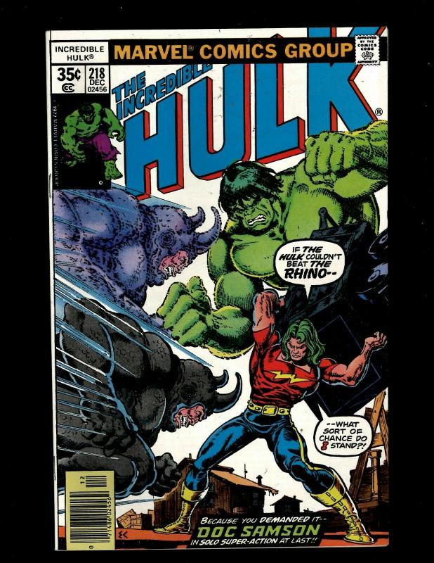 Lot of 10 Incredible Hulk Comics #212 213 214 215 216 217 218 219 220 221 GK18