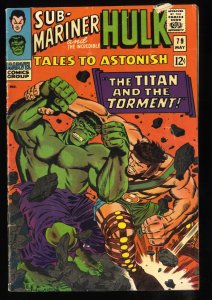 Tales To Astonish #79 VG 4.0 Sub-Mariner and the Hulk! Hercules!