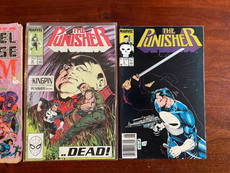3 Marvel Comic Books Punisher # 9 16 + Universe # 6 Hulk Thor Iron Man 64 J817