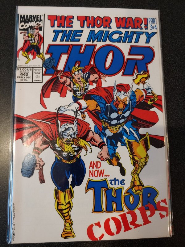 THE MIGHTY THOR #440 VF/NM HIGH GRADE