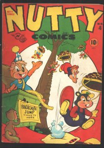 Nutty #4 1946-Harvey-Harvey's First Funny Animal Comic Series-Parachute jump ...