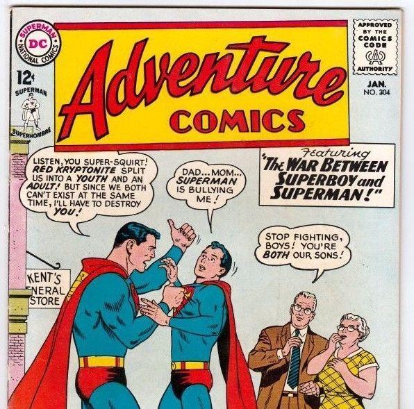 Adventure Comics #304 Superboy strict VF+ 8.5   Battle - Superman Vs Superboy B