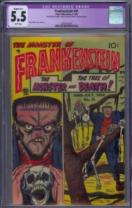 FRANKENSTEIN #31 CGC 5.5 DICK BRIEFER