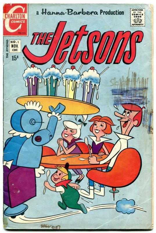 JETSONS #1 1970-HANNA BARBERA-CHARLTON COMICS TV SERIES G