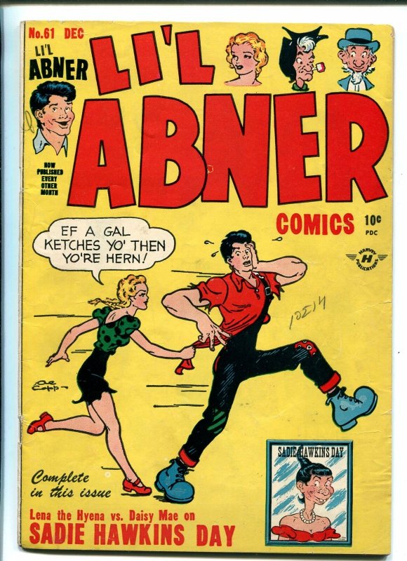 LIL ABNER #61 1947-HARVEY-1ST ISSUE-BASIL WOLVERTON-AL CAPP-fn 