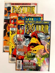 3 Excalibur Marvel Comic Books # 111 112 113 Avengers Hulk Thor Ironman 105 EJ10