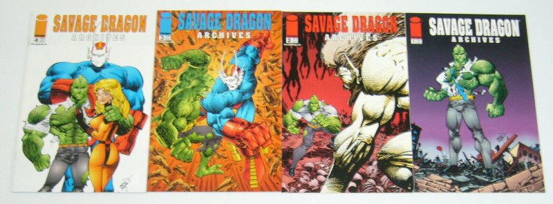 Savage Dragon Archives #1-4 VF/NM complete series graphic fantasy erik larsen