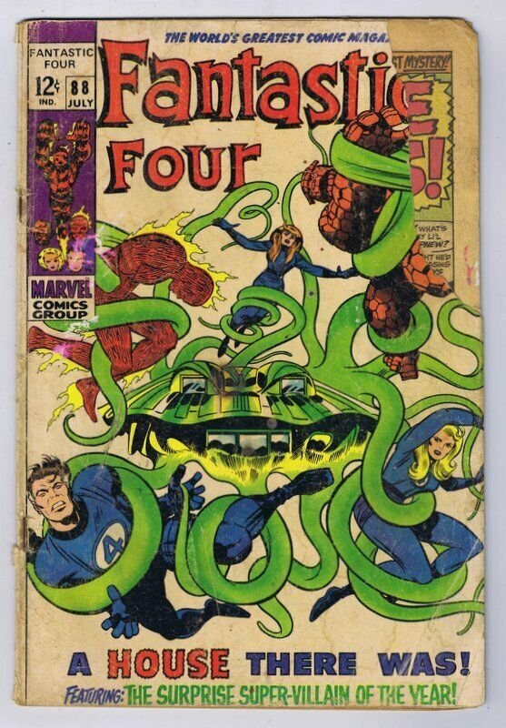 Fantastic Four #88 ORIGINAL Vintage 1969 Marvel Comics 3rd Franklin Richards 