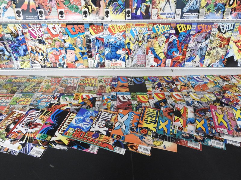 Huge Lot 180+ W/ Powerman, Wolverine, Cable+ Avg Fine/VF See Desc!