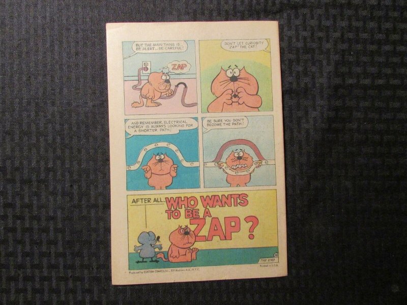 1972 ELECTRIC SAFETY From A To Zap VF- 7.5 Custo Comics Promo
