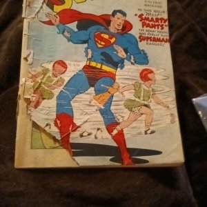 Superman 56 DC comic 1949 Wayne Boring art prankster 1st appearance Smarty Pants