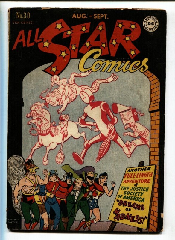 All Star Comics #30 comic book 1946 Justice Society  Wonder Woman vg+