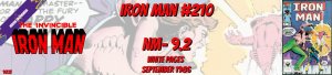 Iron Man 210 NM- 9.2 Marvel 1986