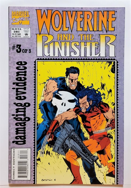 Wolverine and the Punisher: Damaging Evidence #3 (Dec 1993, Marvel) VF+