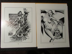 1976 FANTASTIC NUDES Portfolio by Stephen E. Fabian Complete 10 NM Plates in FVF