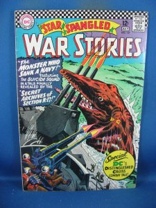 STAR SPANGLED WAR STORIES 127 F VF DINOSAUR CVR 1966 DC