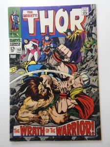 Thor #152  (1968) vs Ulik! Wrath of The Warrior! Beautiful VF- Condition!
