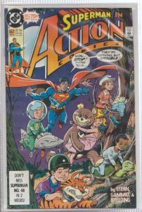 SUPERMAN IN ACTION COMICS #657 - KILLER TOYS BAGGED & BOARDED - DC COMICS