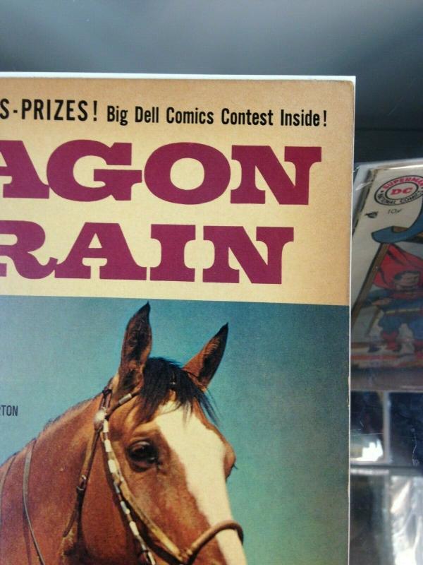 Wagon Train 10 VG/VG+  Photo Cover  (July/Sept. 1961) Dell Comics