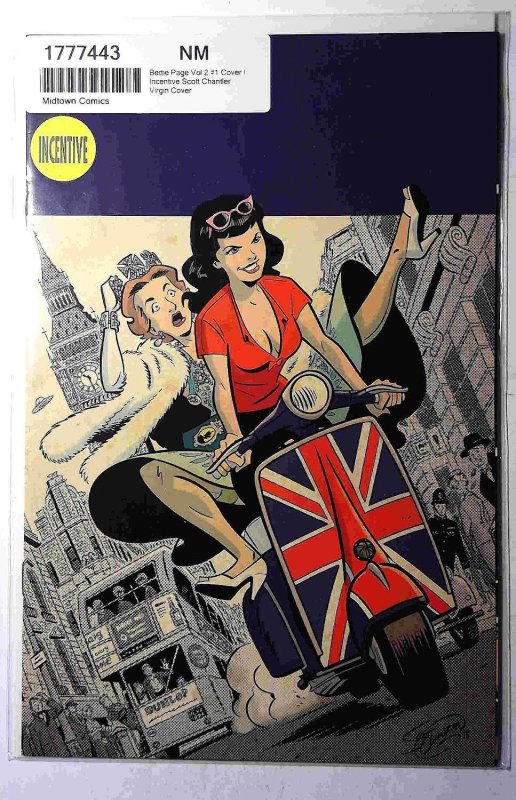 Bettie Page #1 H 2018 Dynamite 1:30 Incentive Var Limited Virgin Chantler Comic