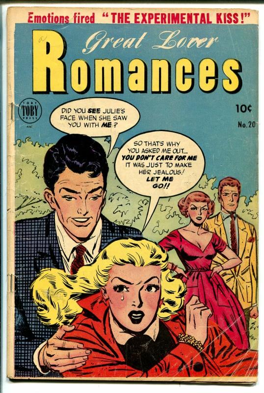 Great Lover Romances #20 1954-Toby-Canadian variant-Dr Anthony King-FR