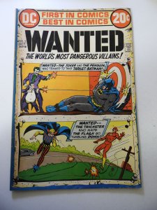 Wanted, The World's Most Dangerous Villains #2 (1972) FN Condition