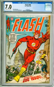The Flash #200 (1970) CGC 7.0! OWW Pages!